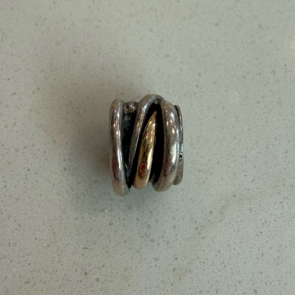 Pandora Charm- Two Tone Cluster